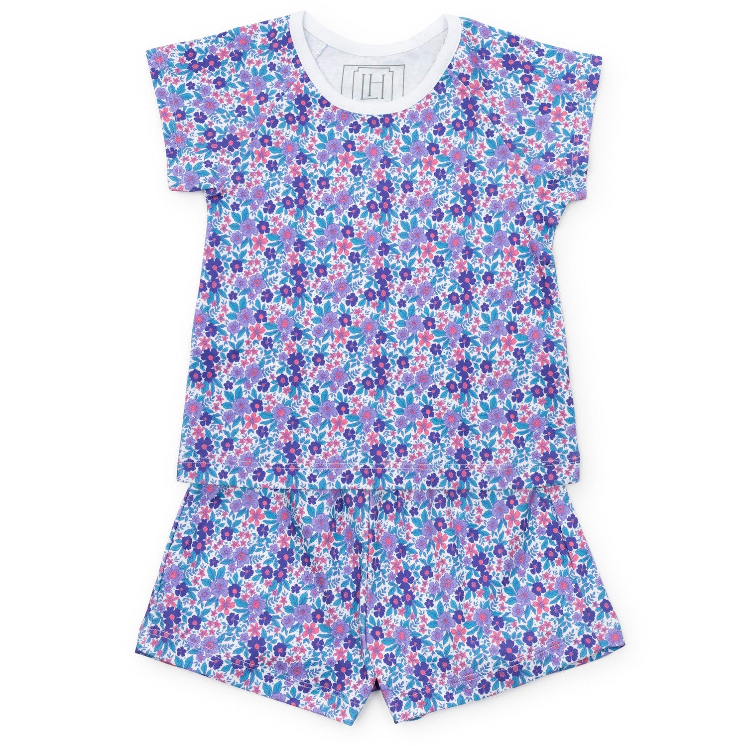 Emery Short PJ Set - Blackberry Floral