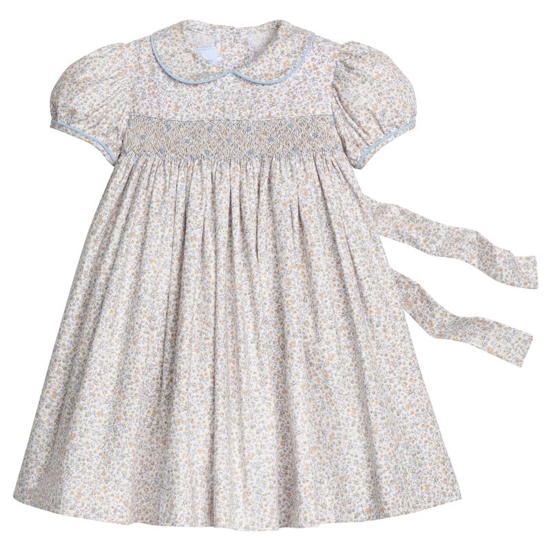 Smocked Peter Pan Dress - Winthrop Floral (18M)