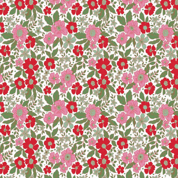 Evelyn Romper - Floral Noel
