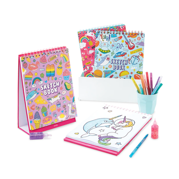 Sketch and Show Standing Sketchbook - Cute Doodle World