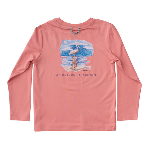 Pro Performance L/S Tee - Shell Pink