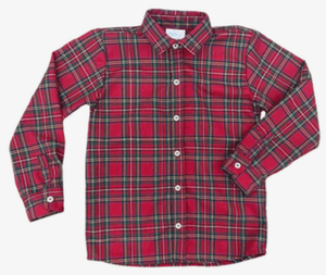 Ryan Dress Shirt- Christmas Plaid