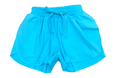 Butterfly Shorts- Bright Blue