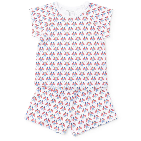 Emery Short PJ Set - Stars, Stripes & Bows