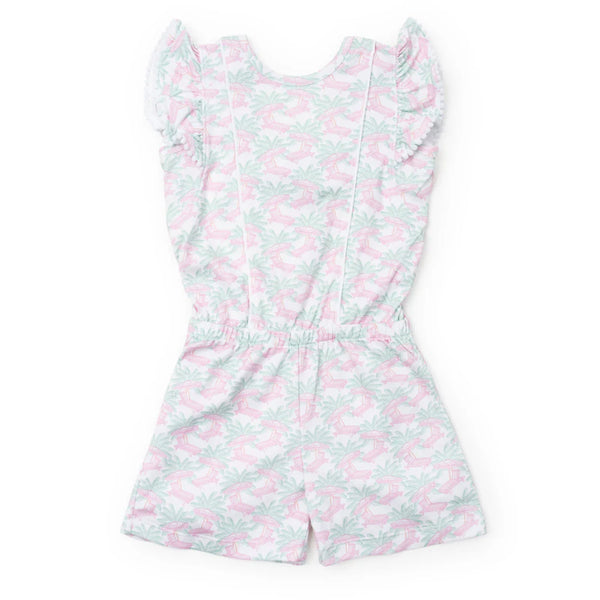 Rae Romper - Poolside Palms