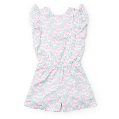 Rae Romper - Poolside Palms