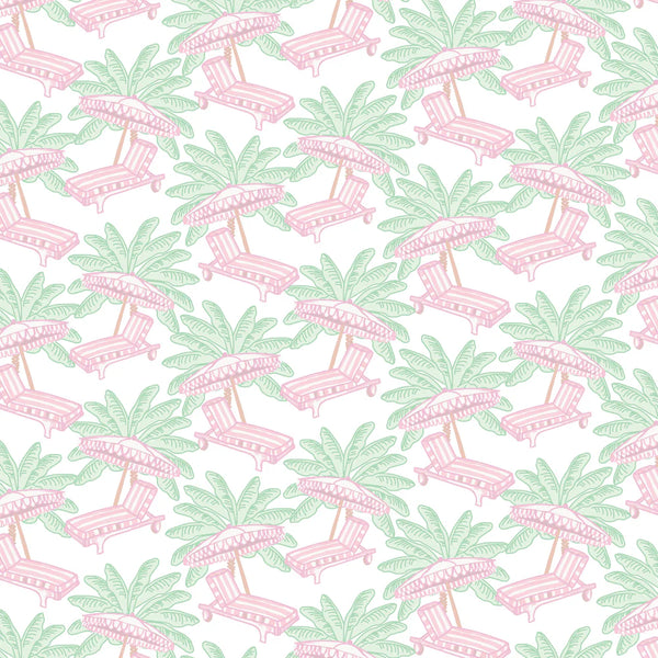 Rae Romper - Poolside Palms