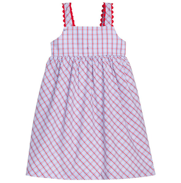 Evie Dress - Patriotic Plaid