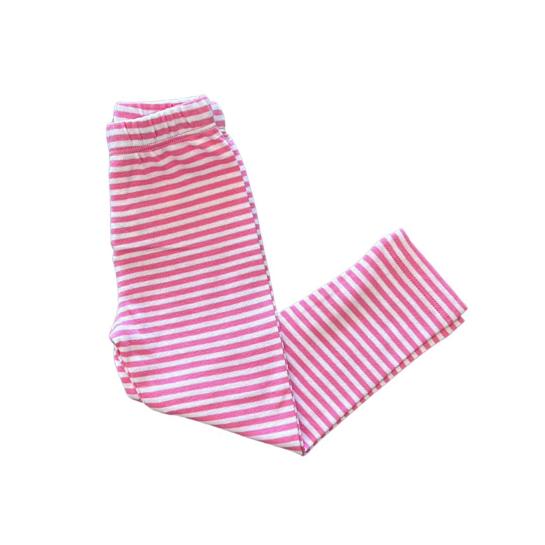 Bubble Gum Pink Stripe Legging