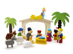 Wooden Nativity Set