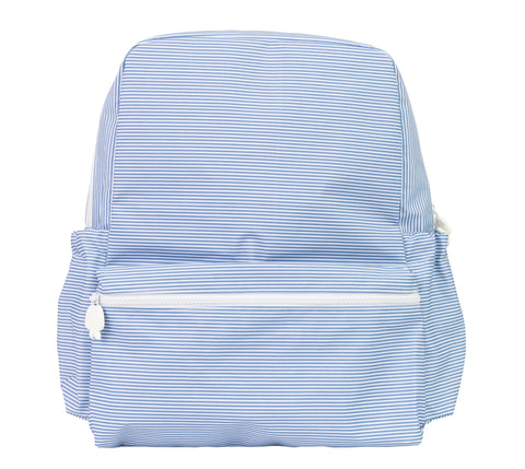 Large Backpack - Navy Mini Stripe