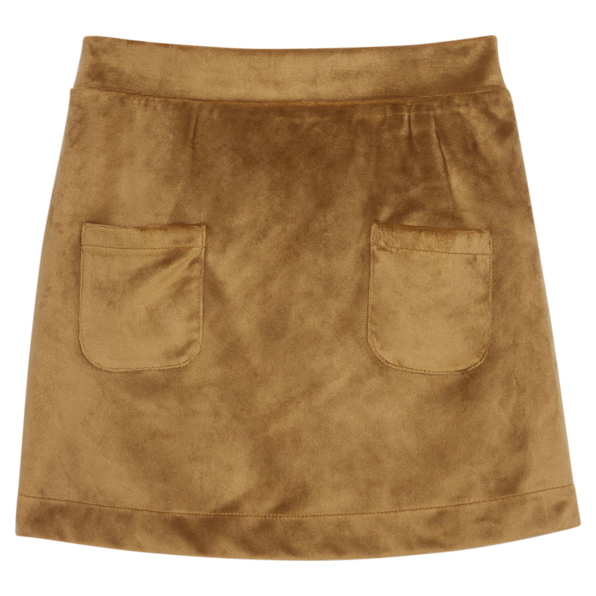 Mini Skort- Brown Faux Suede