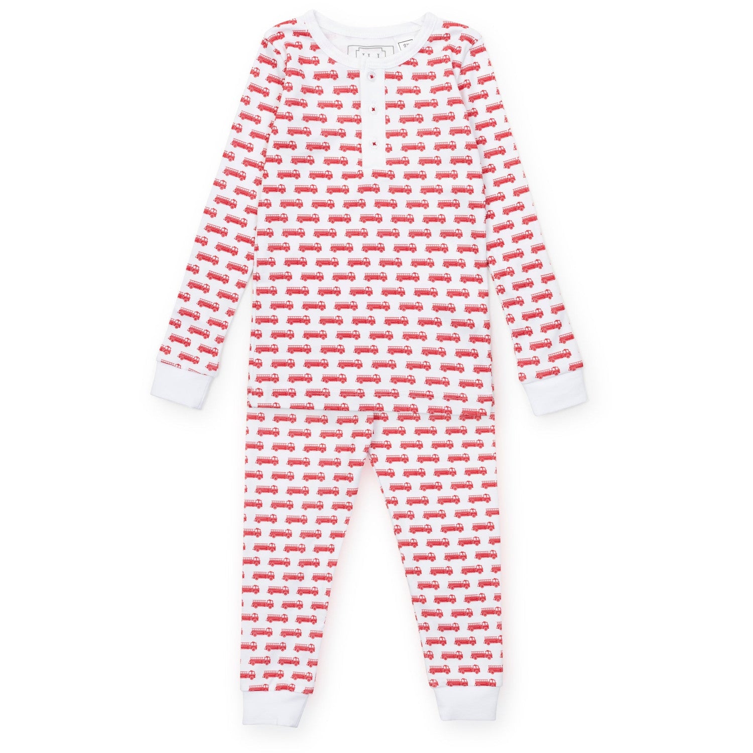 Jack Pajama Set - Fire Truck Red