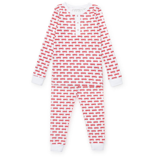 Jack Pajama Set - Fire Truck Red