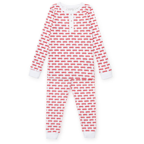 Jack Pajama Set - Fire Truck Red