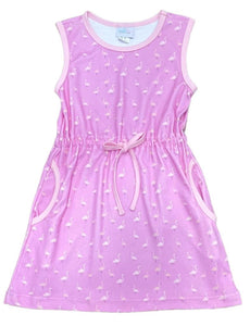 Camille Knit Dress- Flamingo