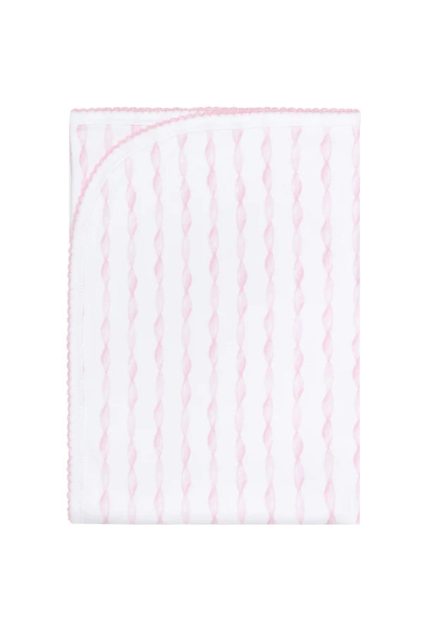 Pink Twirls Print Blanket