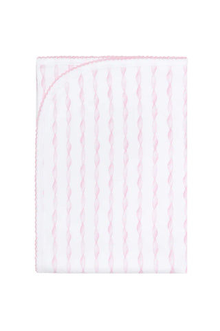 Pink Twirls Print Blanket