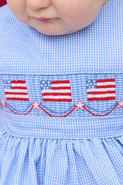 Smocked Apron Bubble- Flags