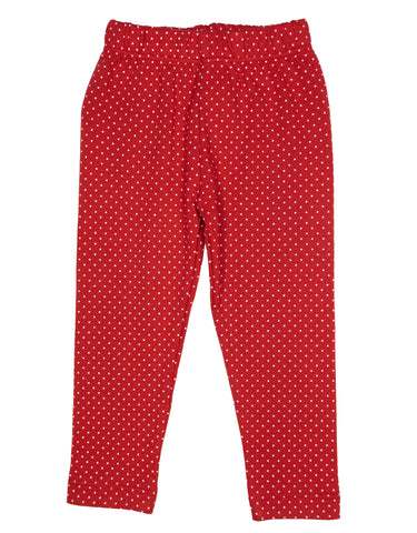Red Leggings w/ White Dots