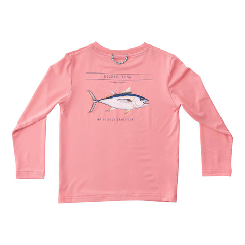 Performance L/S Fishing Tshirt- Plumeria