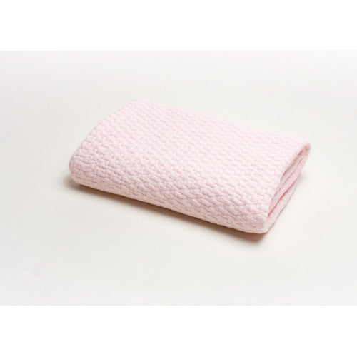 Stonewashed Basket Weave Blanket - Pink