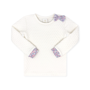 Quilted Swetshirt- Sweet Pea Floral