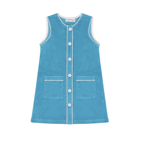Hydrangea Blue Button Down Dress