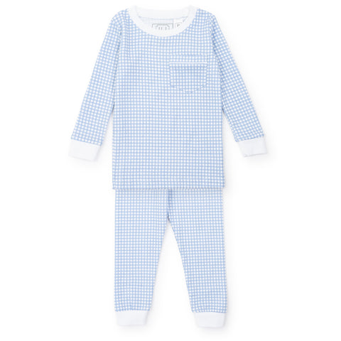 Bradford Pajama Set  - Light Blue Plaid