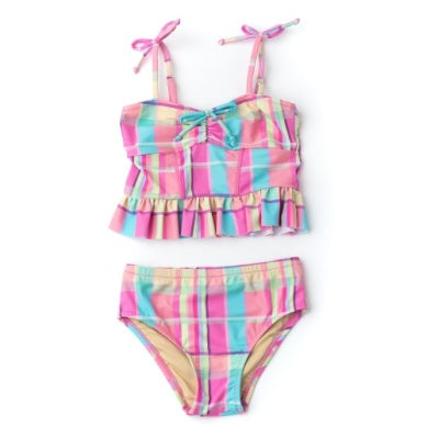 Peplum Bikini- Summer Plaid