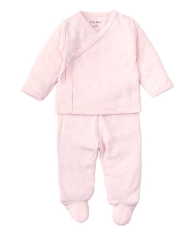 2 Piece Pink Pointelle Set