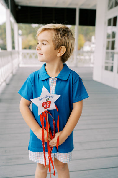 Porter Polo Set - Primary Plaid