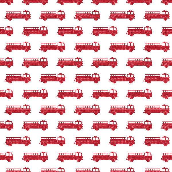 Jack Pajama Set - Fire Truck Red