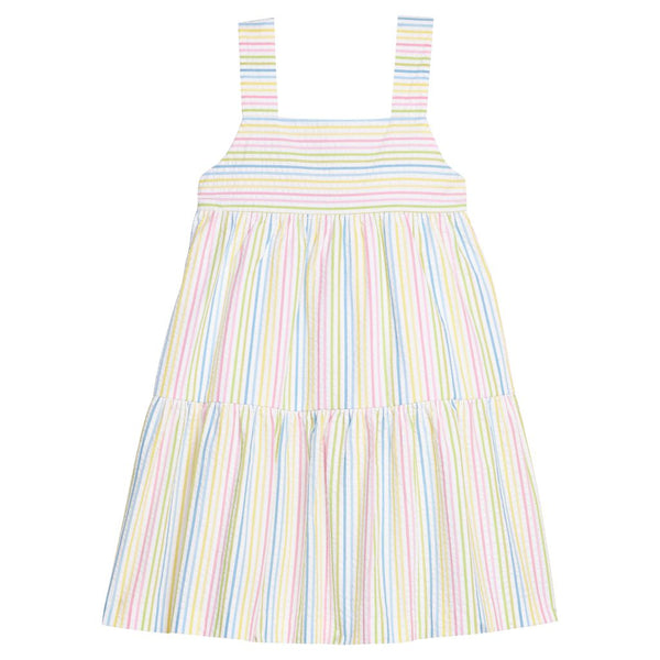 Georgia Dress - Rainbow Seersucker Stripe