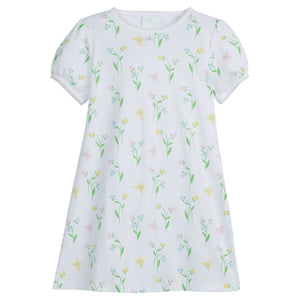 Printed T- Shirt Dress Butterfly Garden