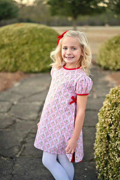 Holiday Floral-Cece Dress (24M, 2T)