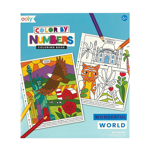 Colors by Number Coloring Book: Wonderful World