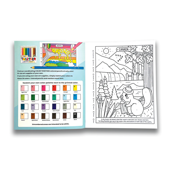 Colors by Number Coloring Book: Wonderful World