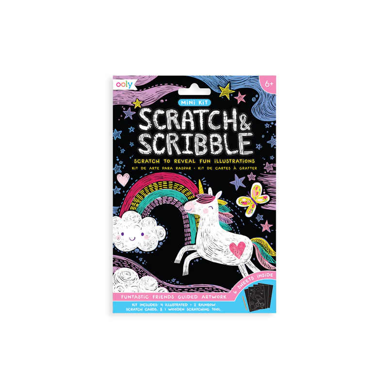 Mini Scratch and Scribble Art Kit: Funtastic Friends