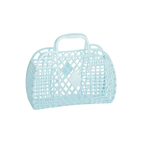 Small Retro Basket Jelly Bag - Blue