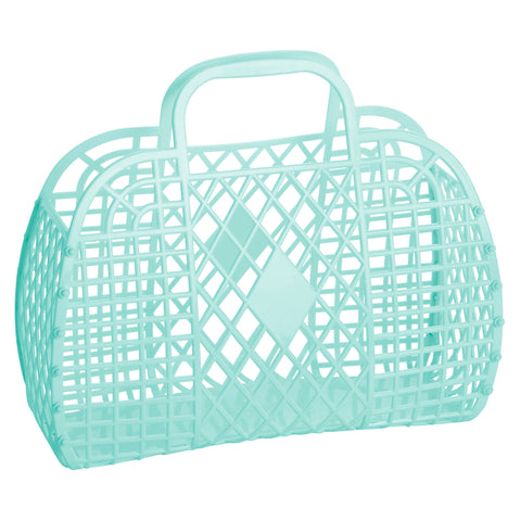 Large Retro Basket Jelly Bag - Mint