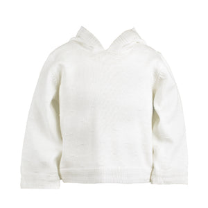 Knit Pullover Sweater - White