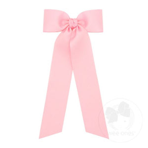 Medium Grosgrain Streamer Bow - Light Pink