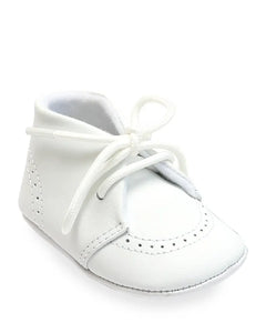 Benny Lace up Bootie- White