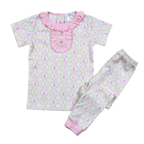 Pink Easter Bunnies Pajama Set