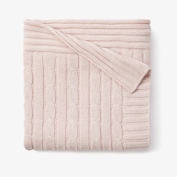 Cable Blanket - Pink
