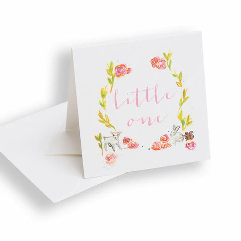 Little One Enclosure Card - Pink