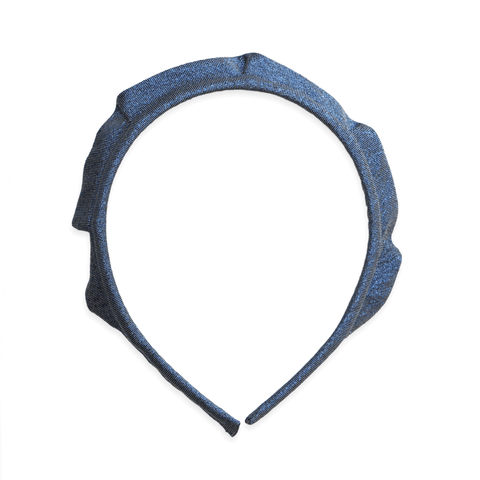 Metallic Crown Headband - Blue