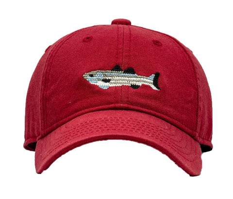 Kids Striped Bass on Weathered Red Hat