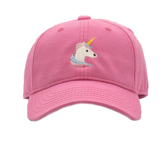 Unicorn on Kids Bright Pink Hat